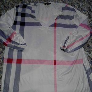 ❤3/4 SLEEVE PLAID TUNIC